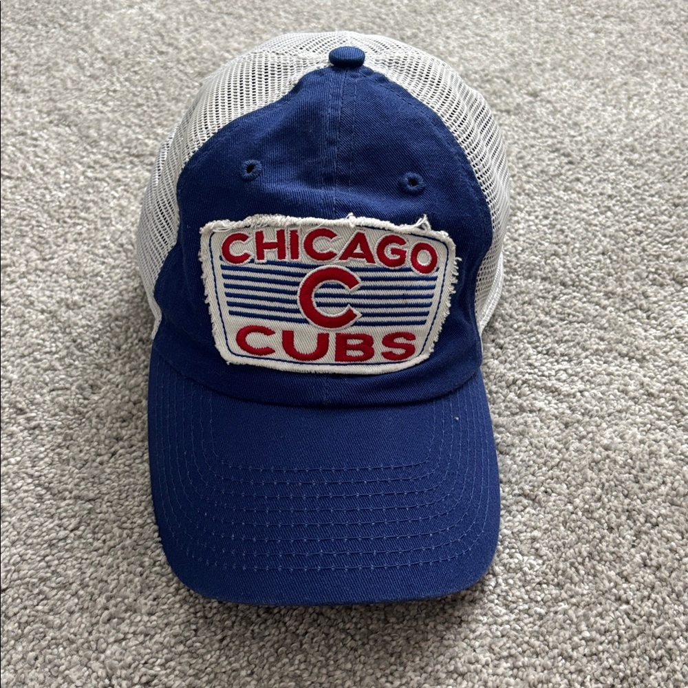 Chicago Cubs Blue and White Trucker Hat